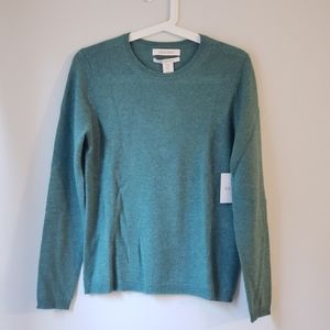ellen tracy 100% cashmere crew neck sweater…